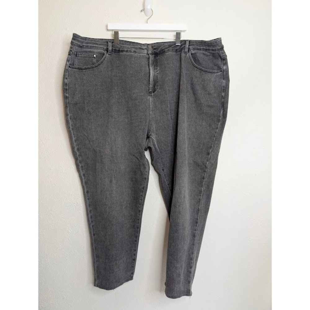 Universal Standard Womens Seine High Rise Skinny Jeans 32 L Gray Denim Stretch